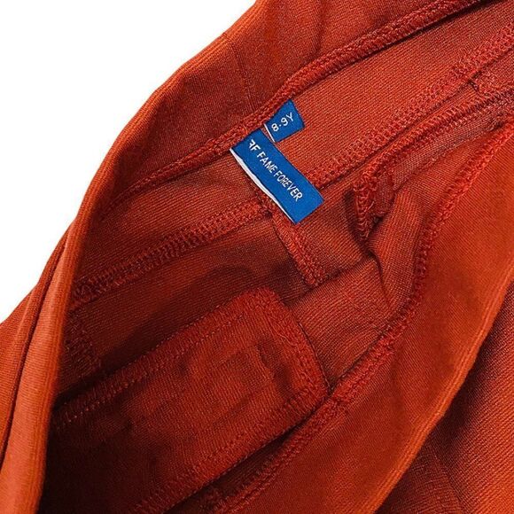 Fame Forever Deep Burnt Orange Core Treggings - Picture 3 of 4